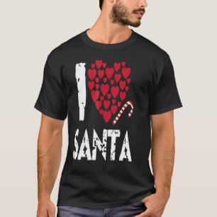 Camiseta Santa Claus Diciembre presenta a la familia de ren