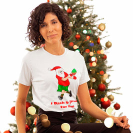 Camiseta Santa Claus Divertido Jugando Pickleball I Destroz