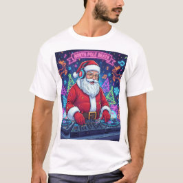 Camiseta Santa Claus DJ Christmas Party T-Shirt 