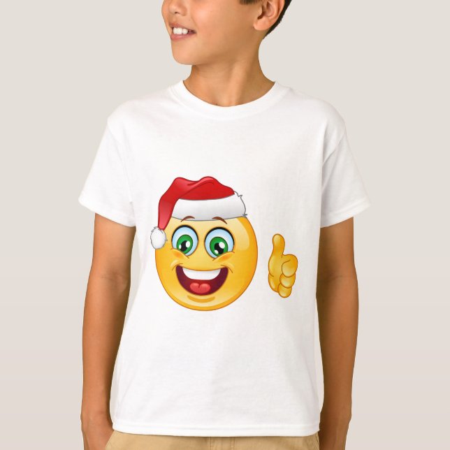 Camiseta santa claus emoji (Anverso)