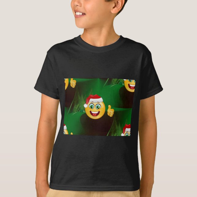 Camiseta santa claus emojis (Anverso)