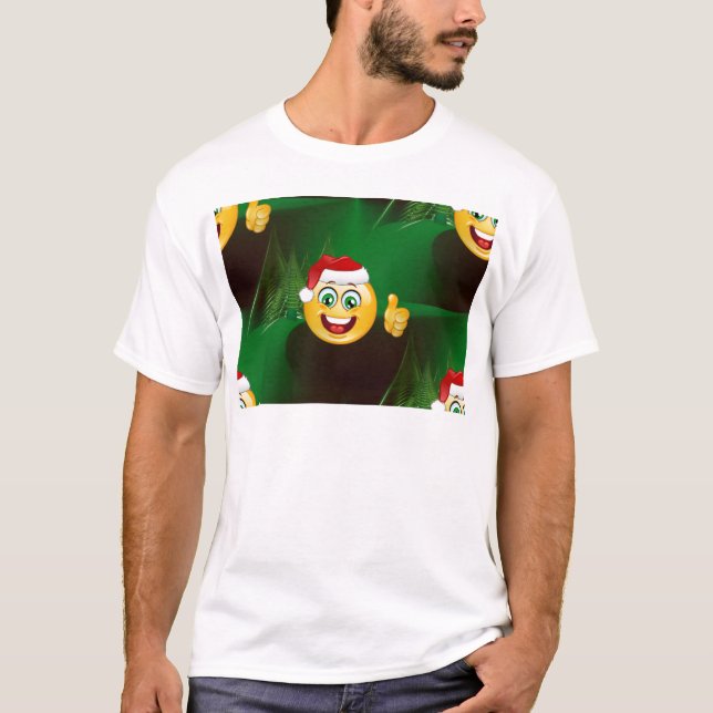 Camiseta santa claus emojis (Anverso)