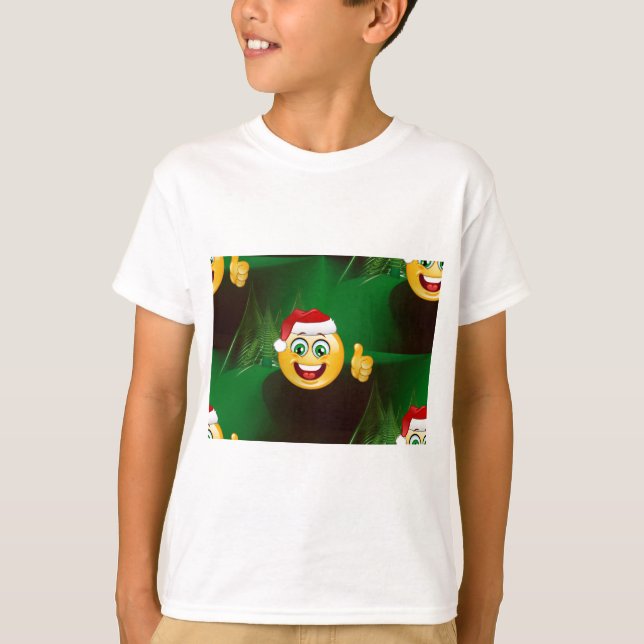 Camiseta santa claus emojis (Anverso)