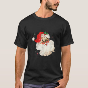 Camiseta Santa Claus enfrenta lentes de sol con la barba Go