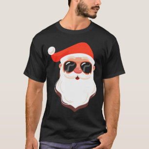 Camiseta Santa Claus enfrenta sol con barba Gorra Cristo di