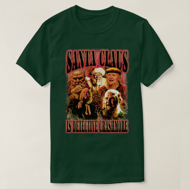 Camiseta Santa Claus es el detective Crashmore (Diseño del anverso)