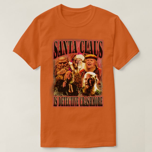 Camiseta Santa Claus es el detective Crashmore (Diseño del anverso)