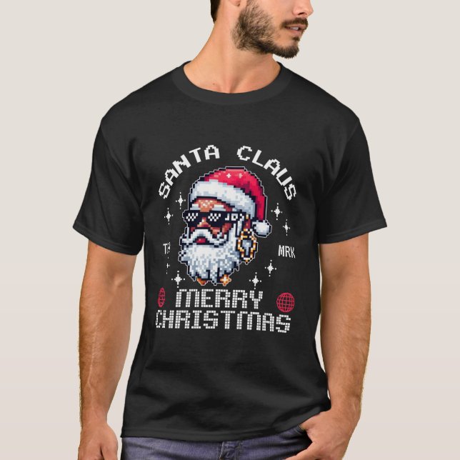 Camiseta Santa Claus feliz Navidad (Anverso)