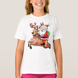 Camiseta Santa Claus Feliz Navidad