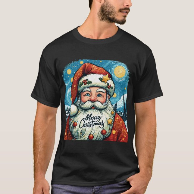 Camiseta Santa Claus feliz Navidad (Anverso)