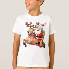 Camiseta Santa Claus Feliz Navidad