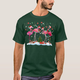 Camiseta Santa Claus Flamingo Nochebuena