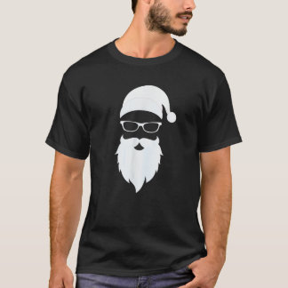Camiseta Santa Claus Gafas de sol Graciosas mujeres hipster