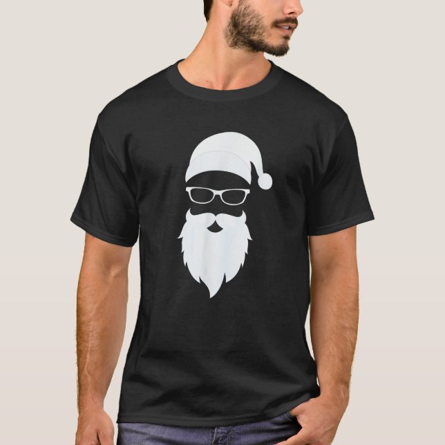 Camiseta Santa Claus Gafas de sol Graciosas mujeres hipster (Anverso)