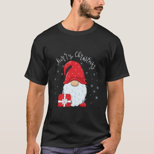 Camiseta Santa Claus Garden Gnome Chica de los chicos navid (Anverso)