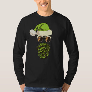 Camiseta Santa Claus Gorra Hop Beard Beer Lover Ugly Christ
