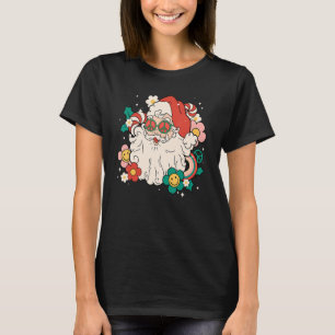 Camiseta Santa Claus Groovy Navidades Retro Feliz Holi