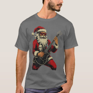 Camiseta Santa Claus Guitarrista Tiene Un Rock Roll Christm