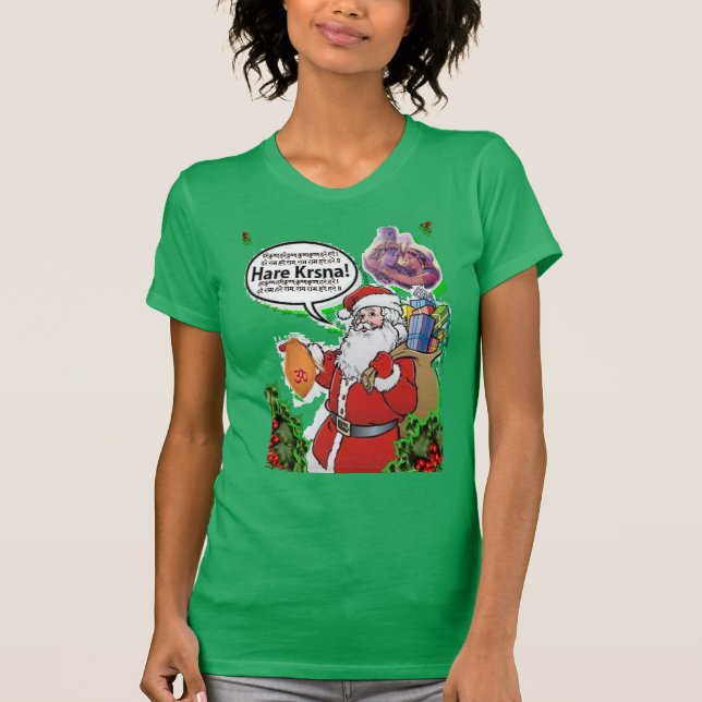Camiseta Santa Claus - Hare Krishna ॐ (Anverso)