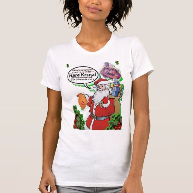 Camiseta Santa Claus - Hare Krishna ॐ (Anverso)