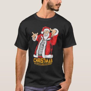 Camiseta Santa Claus Hip Hop DJ Música Navidad Pajama Navid