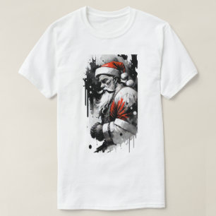 Camiseta Santa Claus Ink Splatter T-Shirt