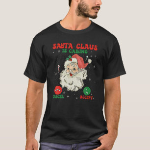 Camiseta Santa Claus llama a Costu a graciosos Navidades de