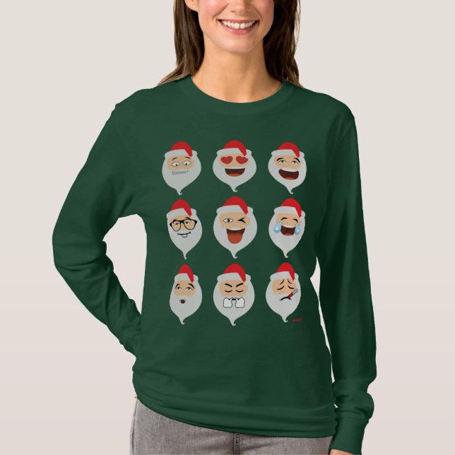 Camiseta Santa Claus: Los Navidades asiáticos de Emojis son (Anverso)