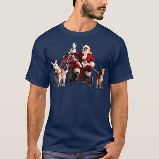 Camiseta Santa Claus loves dogs