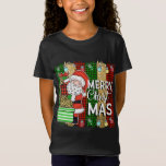 Camiseta Santa Claus Merry Christmas Plaid Tree Lights<br><div class="desc">Santa Claus Merry Christmas Plaid Tree Lights</div>