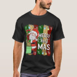Camiseta Santa Claus Merry Christmas Plaid Tree Lights<br><div class="desc">Santa Claus Merry Christmas Plaid Tree Lights</div>