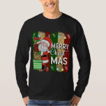 Camiseta Santa Claus Merry Christmas Plaid Tree Lights<br><div class="desc">Santa Claus Merry Christmas Plaid Tree Lights</div>
