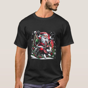 Camiseta Santa Claus montando un amante de los animales