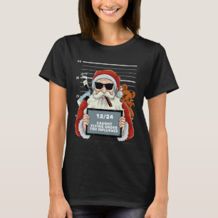 Camiseta Santa Claus Navidades Mugshot Pajama Funny X-mas H