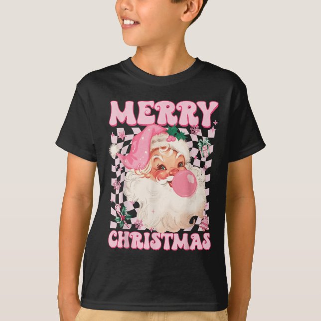 Camiseta Santa Claus Nk Sungles Blowing Bubble Gum Christma (Anverso)