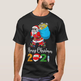 Camiseta Santa Claus Noches Vacunadas alumbran Feliz Navida