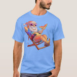 Camiseta Santa Claus On Beach Chair Hawaiian Christmas in J<br><div class="desc">Santa Claus On Beach Chair Hawaiian Christmas in July Summer  .</div>