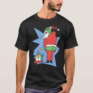 Camiseta Santa Claus orinando Feliz Navidad Ugly Peeing Sn