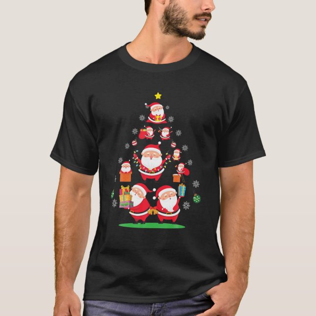 Camiseta Santa Claus Ornament Christmas Tree Funny Christma (Anverso)