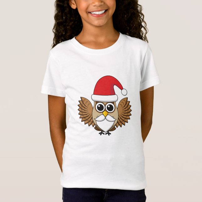 Camiseta Santa Claus Owl (Anverso)
