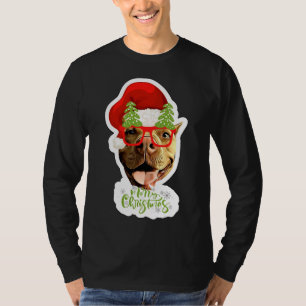 Camiseta Santa Claus Pitbull Dog
