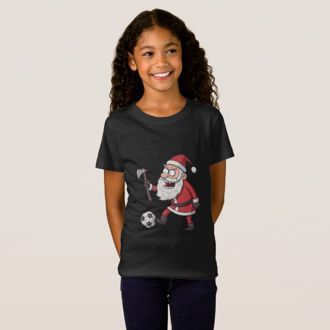 Camiseta Santa Claus Rebel Footballer (Anverso completo)
