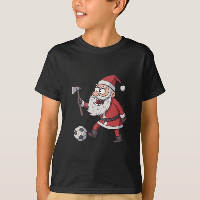Camiseta Santa Claus Rebel Footballer (Anverso)