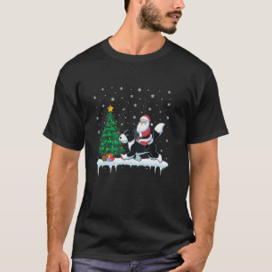 Camiseta Santa Claus Riding Toy Fox Terrier Dog Boys Chicas