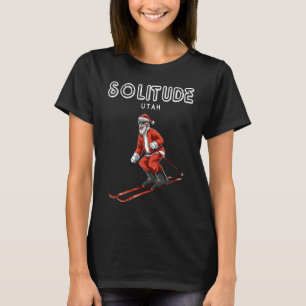 Camiseta Santa Claus Soledad Utah USA Centro de Esquí Retr