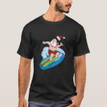Camiseta Santa Claus Surfing Hawaiano Summer Funny Christma<br><div class="desc">Santa Claus Surfing Navidades divertidos de Hawái</div>