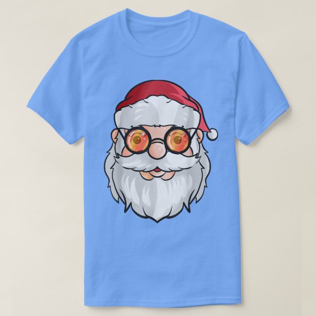 Camiseta Santa Claus Usa Gafas De Sol Para Navidades En Ju (Diseño del anverso)