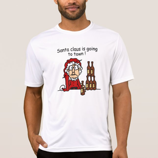 Camiseta Santa Claus va a la ciudad (Anverso)