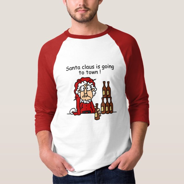 Camiseta Santa Claus va a la ciudad (Anverso)