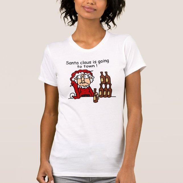 Camiseta Santa Claus va a la ciudad (Anverso)